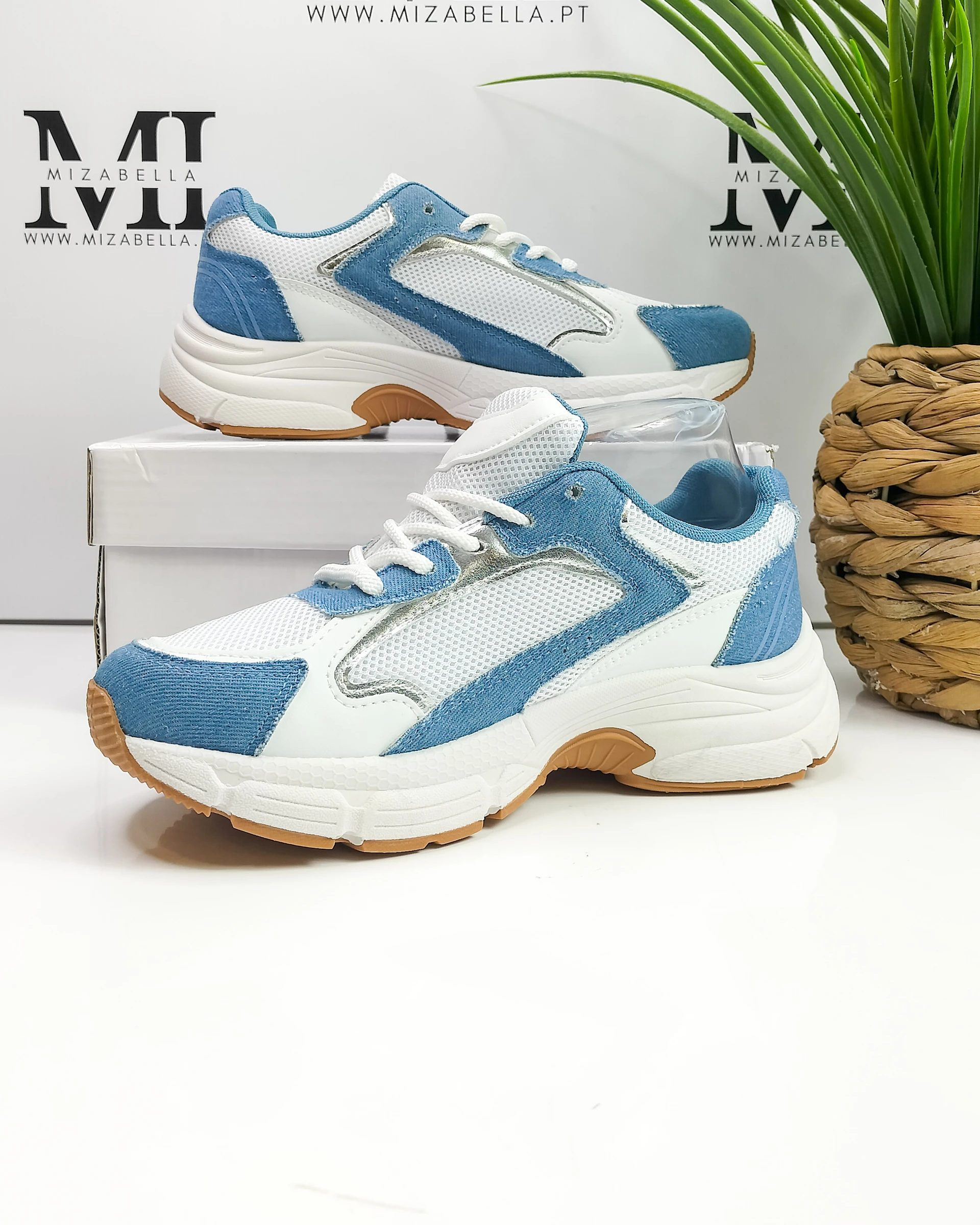 Tênis / Sapatilha branca e azul jeans tamanho 37 – photo 5